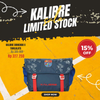 Tas Selempang Kalibre ShinchanXTahilalats Shoulder Bag 921979403 Navy 6L