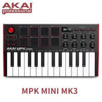 Akai professional MPK Mini MK3 - 25 key ultra portable USB MIDI drum pad and keyboard controller