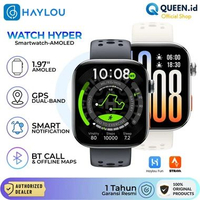 Haylou Hyper Smartwatch 1.97" AMOLED Display GPS Offline Maps Dual-Band Smart Notification Watch Spo