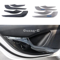 For Hyundai Elantra Avante 2020 2021 2022 2023 Stainless Steel Inner Door Protective Styling Cover Anti-Kick Board Stick Trim