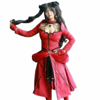 2018 Rin Tohsaka Cosplay Game Anime Fate Grand Order Formal Craft Red Dress Costume Fate Grand Order Cosplay Rin Tohsaka