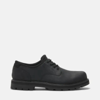 【Timberland 官方旗艦】男款黑色皮革防水休閒鞋(A69T9W02)