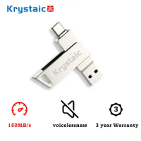 KRYSTAIC KLU32C 64G 128GB Type-C USB3.2 Dual Interface High Speed USB Flash Drive ​​Android Laptop USB Flash Drive for Android