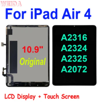 Original 10.9" LCD For iPad Air 4 Air4 A2316 A2324 A2325 A2072 LCD Display Touch Screen Digitizer Assembly for iPad Pro 10.9 LCD