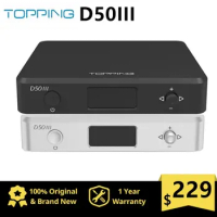 TOPPING D50III Desktop HiFi DAC Double ES9039Q2M PCM768 DSD512 With remote control