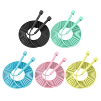 Adjustable Length Jump Rope Light weights Plastic Skipping Rope Workout Fitness Jump Rope Gift for Kids and Adult N58B