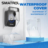 Waterproof Cover For Wireless Doorbell Smart Door Bell Ring Chime Button Transparent Waterproof Protector Home Outdoor