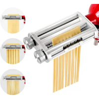 Pasta Maker Attachment for KitchenAid Stand Mixers, 3 in 1 Set Pasta Machine Attachment Accessories included Pasta Sheet Roller