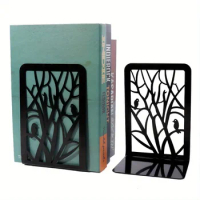 metal iron 1Set Creative Book Files Stationery Home Decor Book Stands, Reading Stands, Book Storage Shelves, Openwork Table Deco