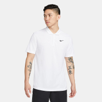 【NIKE 耐吉】短袖上衣 男款 POLO衫 運動 Court Dri-FIT 白 DH0858-100(3S4051)