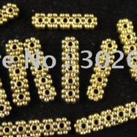 FREE SHIPPING 420pcs Antiqued gold 5 holes spacer bar A1113G
