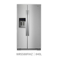 【點數10%回饋】WRS588FIHZ 惠而浦 840公升 對開門 電冰箱
