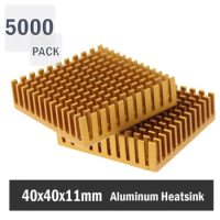 5000Pcs Gdstime 4cm 40mm Heat sink Aluminum Heatsink Cooler For Led Light Amplifier Peltier 40 x 40 x 10mm 11mm