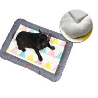 【LIKE PET】寵物涼感冰絲涼墊-床墊 M號(寵物窩/透氣/狗窩/貓窩/夏日消暑/睡床/寵物床墊)