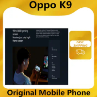 Original Oppo K9 5G Smart Phone 64.0MP Snapdragon 768G 65W Charger 6.43" 90HZ AMOLED Android 11.0 Fingerprint Face ID 4300mAh
