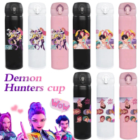 Cawan Kpop Demon Hunter Kapasiti Besar 500 ml Cawan Berpenebat Keluli F8E5 untuk Minuman