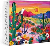 Colorful Succulent Desert Puzzles for Adults 1000 Pieces Nature Plant Cactus Jigsaw Puzzles Bird Art