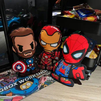 Marvel Movie Peripheral Avengers Spider-Man Iron Man Captain America Creative Cartoon Doll Pillow Plush Cushion Christmas Gift
