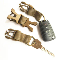Tactical Keychain Strap Belt Clip Backpack Hooks Key Belt Keychain Holder Backpack Accessories MOLLE System Expansion Equipment