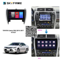 For TOYOTA Camry (EU) 2015-2017 2 Din Car Radio Android Multimedia Player GPS Navigation IPS Screen DSP Stereo