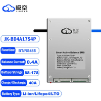 Jikong Smart BMS JK BMS 1A 2A Active Balance 4S 8S 16S 20S 24S 60A 100A 150A 200A 12V 24V for Campin