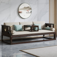 家具 羅漢床新中式客廳推拉茶桌椅套裝伸縮中國帶小茶幾實木床榻組合