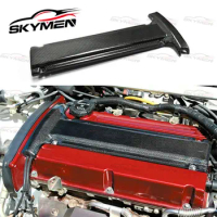 Car Styling Carbon Fiber Plug Cover For Evolution 4-8 4G63 Glossy Black Cam Cover For EVO 5 6 7 Engine Panel Interior Racing Kit
