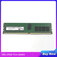 1 PCS 16GB RAM For MT MTA18ASF2G72PDZ-2G6D1 16G 2RX8 PC4-2666V DDR4 REG Server Memory
