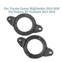 2PCS For Toyota Camry Highlander 2014-2018 Car Tweeter Refitting Audio Door Angle Gum Speaker Cover Boxes Mounts