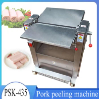 Automatic Fresh Pork Peeling Machine To Grease Skin Separator To Pig Skin Maker Fresh Pork Skin Splitter