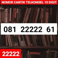 KARTU PERDANA NOMOR CANTIK TELKOMSEL 10 DIGIT PANCA 22222 081 22222 61
