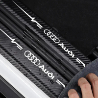 สติกเกอร์ตกแต่งขอบประตูรถยนต์สำหรับ A4L A3 A4 A5 A6 A7 Sline TT Q2 Q5 RS3 RS5 RS6 audi RS7 S3 S4 S5 