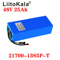 LiitoKala 48V 30ah 15ah 20ah 25ah ebike battery 30A BMS 48v battery Lithium Battery Pack For Electric bike Electric Scooter