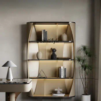 Bookshelf Study Floor Shelf Modern Stainless Steel Office Bookcase Display Rack Display Stand