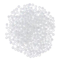 2250 PCS White Color Glass Seed Beads DIY Jewelry Making Bulk Glass White Pony Beads 4mm Seed Beads 4mm Earring