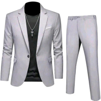 SETELAN JAS BLAZER PRIA / SETELAN JAS FORMAL PRIA / SETELAN JAS NIKAH Dewasa Wisuda