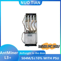 Used miner ANTMINER L3+ 504M/S ±10% Used PC PSU scrypt miner is better than the ANTIMER L3 can configure a variety of power