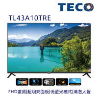 (無安裝)東元 43吋FHD 低藍光液晶顯示器(無視訊盒) TL43A10TRE