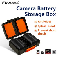 Camera Battery Storage Box, SD Memory Card Case For Canon LP-E6 LP-E8 LP-E17 Sony NP-FZ100 NP-FM500H NP-FM50 FW50 Nikon EN-EL15