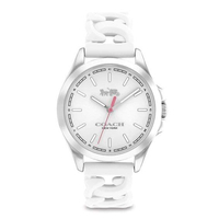 COACH 時尚矽膠腕錶 34mm 女錶 手錶 腕錶 14503782 白色矽膠錶帶(現貨)▶指定Outlet商品5折起☆現貨