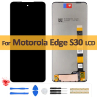 6.8" Original Display For Motorola Edge S30 LCD Display Touch Screen Panel With Frame Digitizer Assembly Replacement Repair