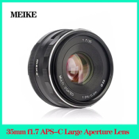MEKE 35mm f1.7 APS-C Large Aperture Manual Focus Lens For Fuji X/Sony E/Canon-EF-M/Olympus Micro 4/3 Mount Cameras