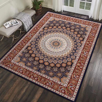 波斯復古地毯客廳茶幾毯大面積滿鋪臥室床邊毯民族風地毯可水洗