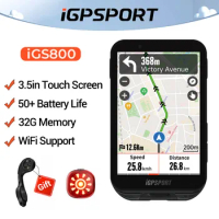 iGPSPORT iGS800 Touch-screen Bike Computer Professional GPS Cycling Computer Map Navigation WiFi ANT+ 50H Battery Life
