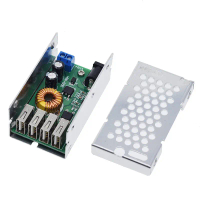 Module giảm bước, 5V 5A, 4-Cổng USB, 9V / 12V / 24V / 36V đến 5V, Vỏ nhôm, Bộ chuyển đổi nguồn