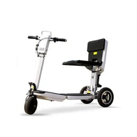Drop Shipping ZiYuan Tricycle Adult pedal folding mobility Three wheel electric scooter for adults for Elderly Disabled