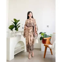 Goldie Shop Setelan Rok Batik Lilit Pertiwi / Setelan Batik Modern / Kebaya Batik Modern / Seragam W