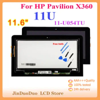 11.6"Original For HP Pavilion X360 11-U 11-U054TU LCD Display Touch Screen Digitzer For HP Pavilion X360 11U Display Replacement