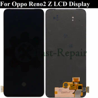 6.53" Original Amoled For Oppo Reno2 Z Reno 2Z LCD Display Screen Frame+Touch Panel Digitizer For Oppo Reno 2 F Reno 2F LCD