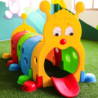 免運開發票 幼兒園毛毛蟲爬行隧道寶寶鉆洞塑料兒童樂園玩具游樂設施戶外器材-快速出貨